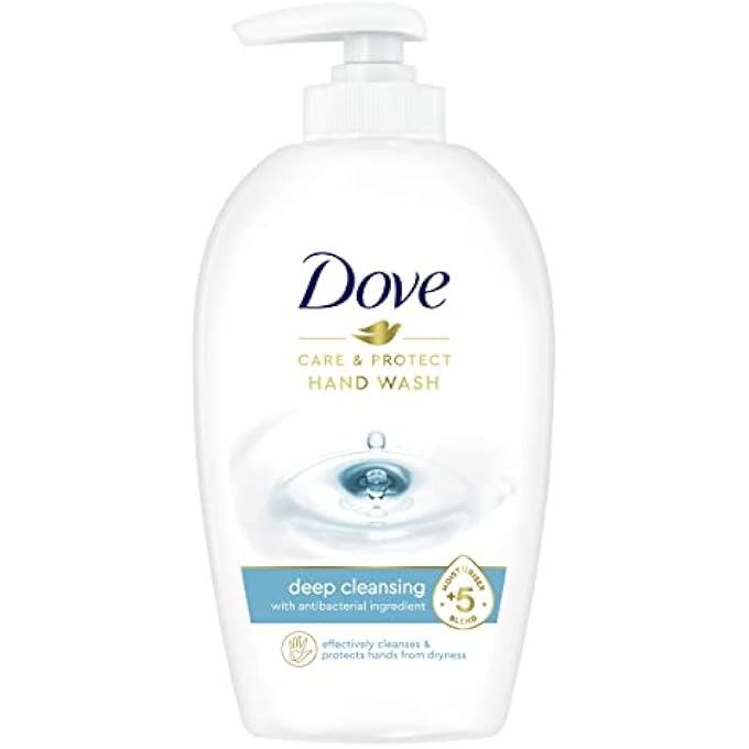 Dove LIQUID HAND SOAP CARE AND PROTECTION WITH ANTIBACTERIAL AND 5 MOISTURIZING INGREDIENTS, PACK 6 X 250 ML - Image 2